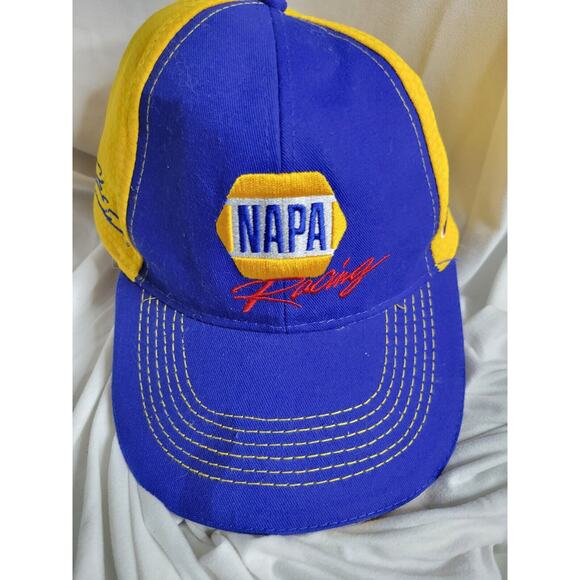 NAPA NASCAR Racing #9 Chase Elliot Cap Yellow and Blue Adjustable Hat - Picture 5 of 7